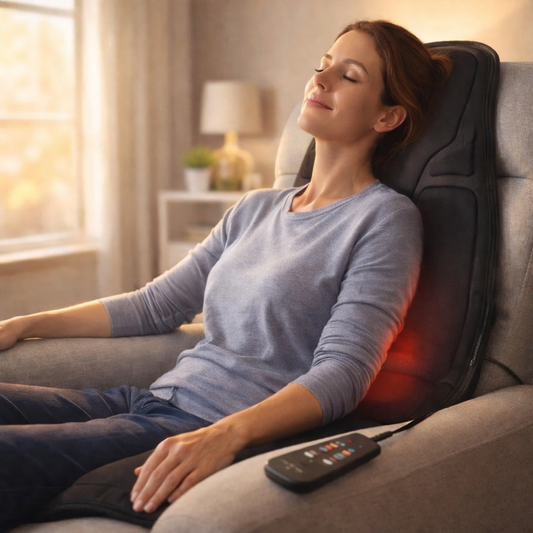 RelaxSeat Pro – Masaje Total con Calor y Vibración