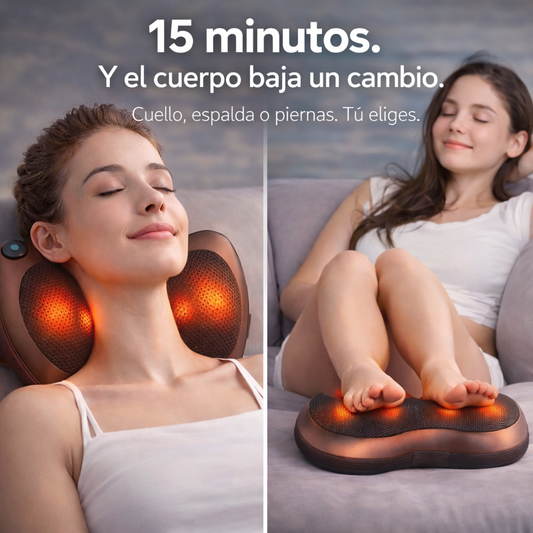 RelaxPro Max – Almohada Masajeadora 4 en 1